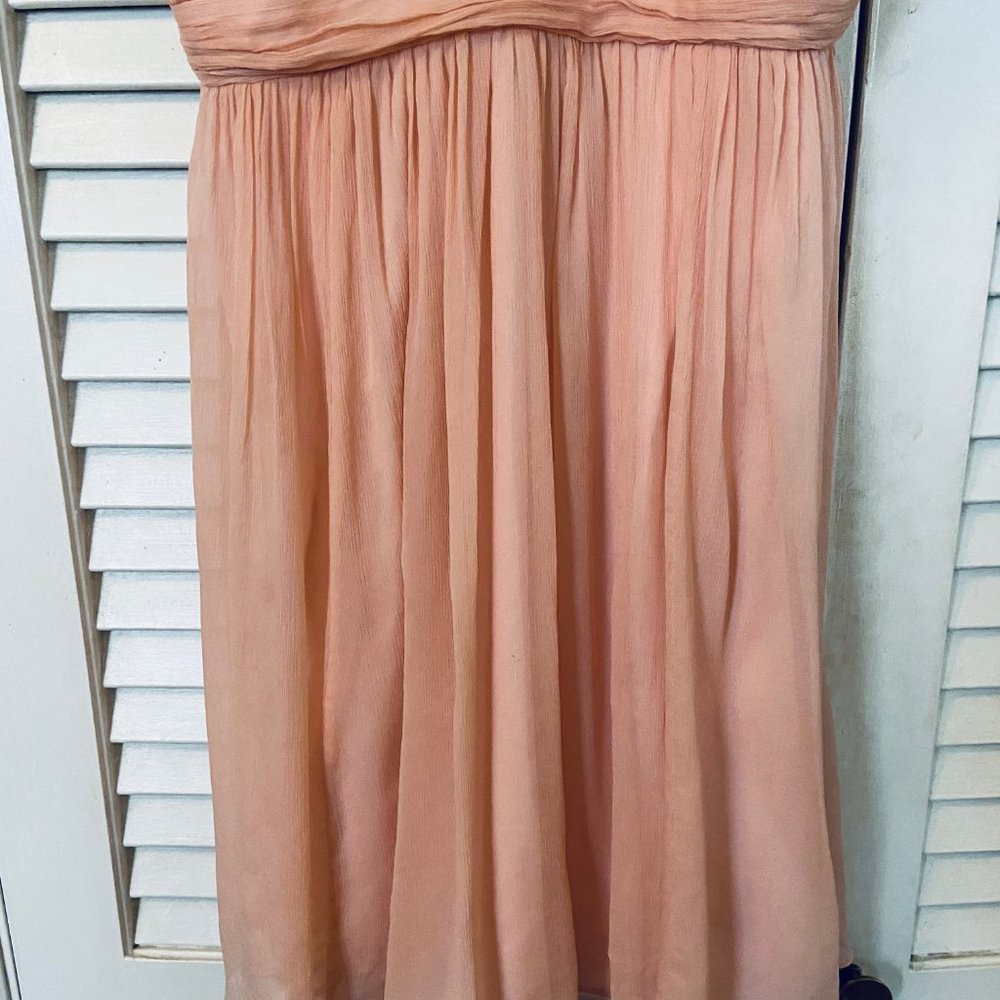 J.Crew Party Dress Petite Sinclair Silk Chiffon - Picture 7 of 8